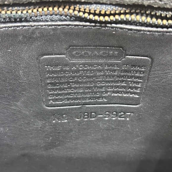 Coach Black Willis Vintage Leather Crossbody shoulder Bag with Detachable Strap - Picture 3 of 17